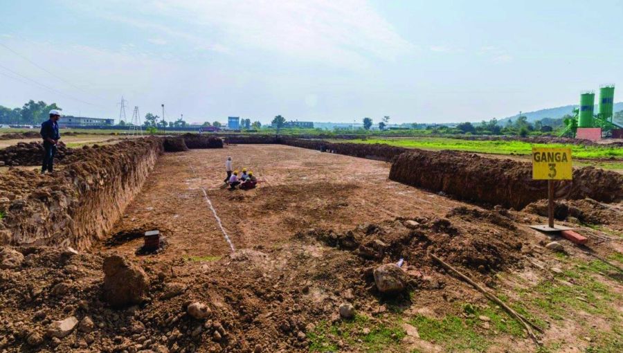 Groundwork and first foundations at the River Valley Township site (2016)