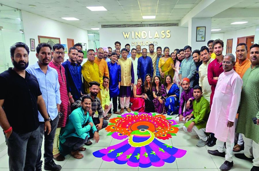 The Windlass River Valley team together in the office