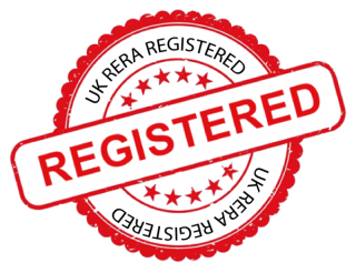 UK RERA registered seal: River Valley Township is registered with the Uttarakhand Real Estate Regulatory Authority